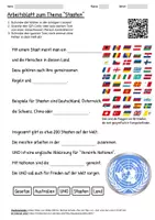 Vorschau - Arbeitsblätter - Arbeitsblatt "Staaten" + Onlineübung & MP3 + Infografik - Deckblatt