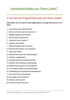 Vorschau - Arbeitsblätter - Konversationsblätter zum Thema "Arbeit" - Seite 2