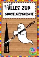 Vorschau - Arbeitsblätter - Alles zur Gruselgeschichte - Wortschatzübungen - Deckblatt