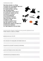 Vorschau - Arbeitsblätter - Alles zur Gruselgeschichte - Wortschatzübungen - Seite 1