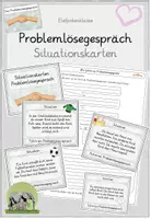 Vorschau - Arbeitsblätter - Sozialtraining - Problemlösegespräch Situationskarten - Deckblatt
