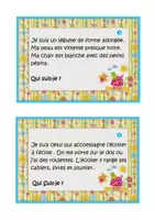 Aperçu - Apprentissages en autonomie - Français Devinettes sur les noms communs P2-P3 - Page 1