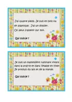 Aperçu - Apprentissages en autonomie - Français Devinettes sur les noms communs P2-P3 - Page 3