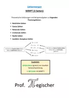 Vorschau - Fördermaterial/Inklusion - SKRIPT: Zahlenmengen (mit Lösungen & PowerPoint) - Deckblatt