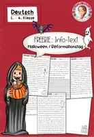 Vorschau - Arbeitsblätter - FREEBIE: Infotext zu Halloween und zum Reformationstag (1.-4. Klasse) - Deckblatt
