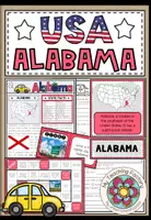 Vista previa - Hojas de trabajo - USA - ALABAMA (Fact Sheets, Worksheets and Games) - Portada