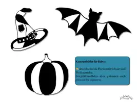 Vorschau - Mal- und Bastelvorlagen - PATTERN-ART & AUSMALBILDER „HALLOWEEN“ - Ausmalbilder / Farblehre warme und kalte Farben (auch für eine Flatter-Fledermaus und als Kontrastbilder für Babys; Zentangle) - Seite 3