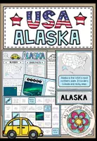 Vista previa - Hojas de trabajo - USA - ALASKA (Fact Sheets, Worksheets and Games) - Portada