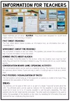 Vista previa - Hojas de trabajo - USA - ALASKA (Fact Sheets, Worksheets and Games) - página 1