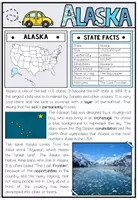 Vista previa - Hojas de trabajo - USA - ALASKA (Fact Sheets, Worksheets and Games) - página 2