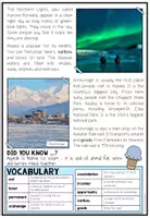 Vista previa - Hojas de trabajo - USA - ALASKA (Fact Sheets, Worksheets and Games) - página 3