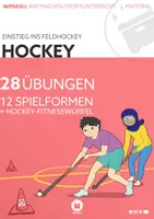 Vorschau - Spiele - Hockey Stationskarten und Spielformen / Hockeyschläger-Variante - Deckblatt