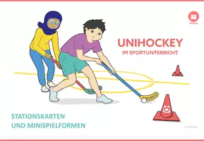 Vorschau - Spiele - Unihockey Stationskarten und Spielformen / Hockey im Sportunterricht - Seite 1