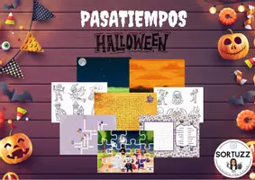 Vista previa - Hojas de trabajo - Pasatiempos Halloween - Portada