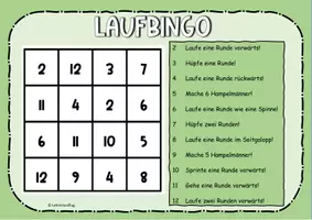 Vorschau - Anderer Materialtyp - Laufbingo für den Sportunterricht - Seite 3