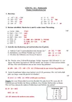 Vorschau - Arbeitsblätter - Klassenarbeit - Grundrechenarten - Seite 1
