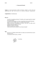 Vorschau - Klassenarbeiten - Klassenarbeit Deutsch "Andorra" Charakterisierung - Deckblatt