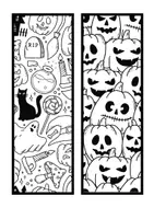 Vista previa - Manualidades / Dibujos para colorear - Marcapáginas de Halloween - página 2