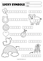 Vorschau - Präsentationen/Tafelbilder - lucky symbols picture + word cards Englisch - Seite 2