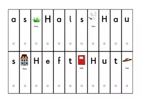 Vorschau - Stationenlernen - Grundwortschatz Hessen: Lesefächer Einsilber lautgetreu - Seite 3