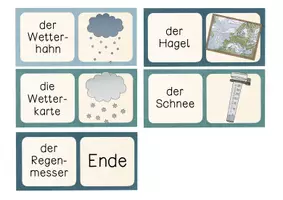 Vorschau - Spiele - Domino Wetter - Legespiel zu den Wetterphänomene und Messgeräten - Seite 3