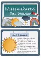 Vorschau - Unterrichtsreihen - Wissenskartei Wetter - Lesetexte, Wissenshäppchen und Infos - Seite 1