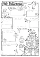 Vorschau - Arbeitsblätter - Halloween - Sketchnotes für den Unterricht - Seite 1