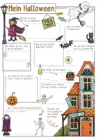 Vorschau - Arbeitsblätter - Halloween - Sketchnotes für den Unterricht - Seite 2