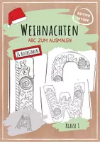 Vorschau - Mal- und Bastelvorlagen - Weihnachten - Alphabet zum Ausmalen - Deckblatt
