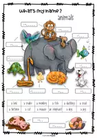 Vorschau - Unterrichtsreihen - Animals Vocabulary Sheets - Seite 3