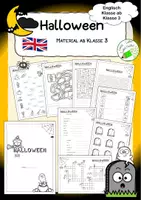 Vorschau - Arbeitsblätter - Halloween - Englischmaterial ab Klasse 3 - Deckblatt
