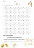 Vorschau - Arbeitsblätter - Suchsel Advent - Deckblatt