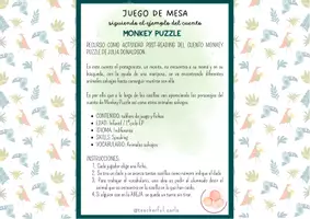 Vista previa - Unidades / Secuencias / Situaciones de Aprendizaje - Juego de mesa siguiendo el ejemplo del cuento Monkey Puzzle/ ENG, CAT, ESP - página 2