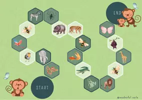 Vista previa - Unidades / Secuencias / Situaciones de Aprendizaje - Juego de mesa siguiendo el ejemplo del cuento Monkey Puzzle/ ENG, CAT, ESP - página 3
