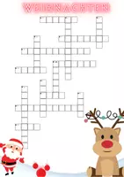 Vorschau - Spiele - Kreuzworträtsel Weihnachten - schwer - Deckblatt