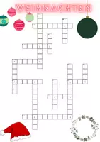 Vorschau - Spiele - Kreuzworträtsel Weihnachten - mittel - Deckblatt