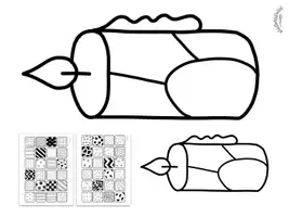 Vorschau - Mal- und Bastelvorlagen - PATTERN-ART & AUSMALBILDER „WEIHNACHTEN“ (Weihnachtsmotive mit Mustern befüllen) - auch als Kontrastbilder für Babys (Muster, Advent, Zentangle) - Seite 3