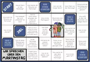 Vorschau - Spiele - Sankt Martin und Martinstag | Plauderbrettspiel als Gesprächsanlass - Seite 1