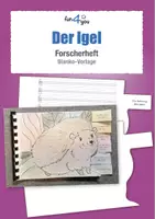 Vorschau - Arbeitsblätter - Der Igel - Forscherheft (leere Vorlage) - Deckblatt