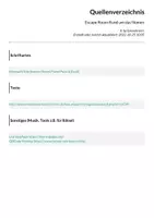 Vorschau - Arbeitsblätter - Escape Room Rund um das Nomen - Deckblatt