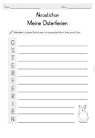 Vorschau - Arbeitsblätter - Osterferien Akrostichon Gedicht - Seite 3