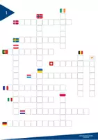 Vorschau - Arbeitsblätter - Kreuzworträtsel "Flaggen Europas" - Seite 1