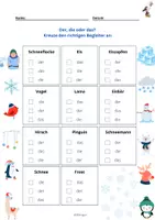 Vorschau - Arbeitsblätter - DaZ PAKET Thema "Weihnachten und Winter" / Bild-Wortkarten + Aufgaben - Seite 2
