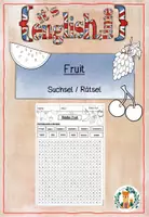 Vorschau - Spiele - ENGLISH Fruit Suchsel Riddle Rätsel - Deckblatt