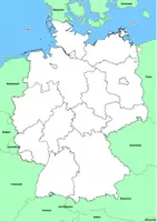 Vorschau - Arbeitsblätter - Bundesländer Deutschland Deutschlandkarte stumme Karte - Seite 1