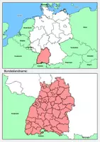 Vorschau - Arbeitsblätter - Bundesländer Deutschland Deutschlandkarte stumme Karte - Seite 2