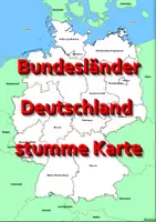Vorschau - Arbeitsblätter - Bundesländer Deutschland Deutschlandkarte stumme Karte - Deckblatt