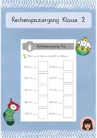 Vorschau - Arbeitsblätter - Rechenspaziergang Weihnachten 4-fach-differenziert - Deckblatt
