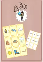Vorschau - Spiele - Spielkarten Silbenzahl Frühling 1. Klasse - Deckblatt