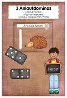Vorschau - Spiele - Anlautdominos Herbst - Deckblatt